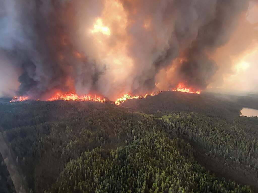 Bosbranden in Canada zorgden zelfs hier voor waterig zonnetje