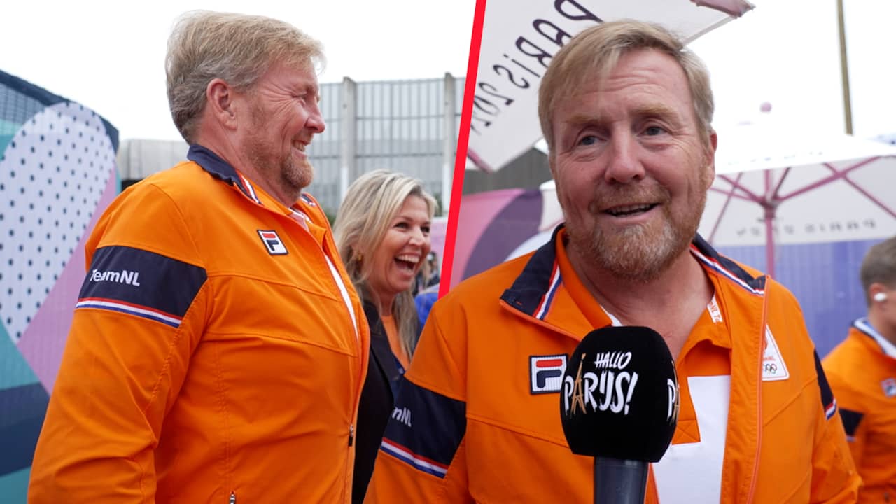 Koning Willem-Alexander: 'Trots dat we met zo'n groot team in Parijs ...