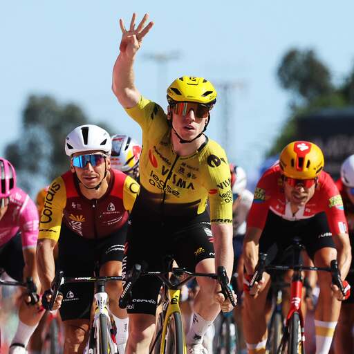 Illustratie bij: Visma-talent Brennan maakt kwartet vol in Vuelta na perfecte lead-out Van Aert