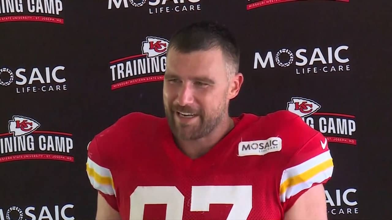 Travis Kelce noemt bruiloft met Taylor Swift: ‘beste avond ooit'