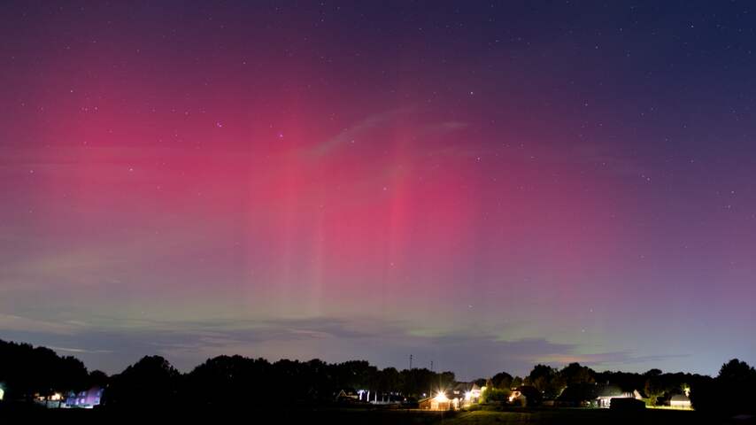 Timelapse toont noorderlicht in Noord-Brabant