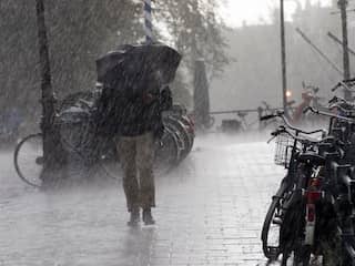 Heftige onweersbuien kunnen vanavond en morgen wateroverlast veroorzaken