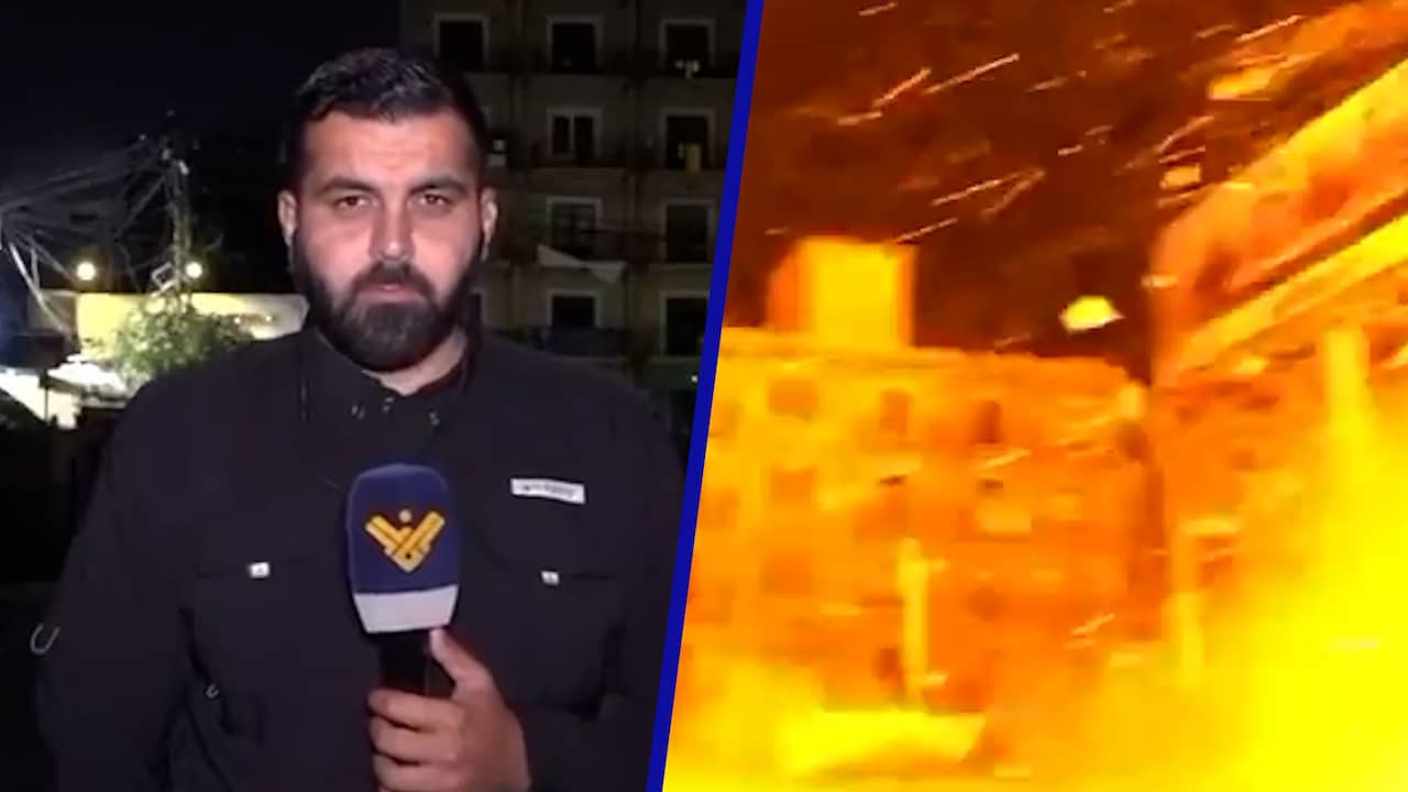 Foto bij Video | Israëlische drone slaat in vlak naast Libanese verslaggever