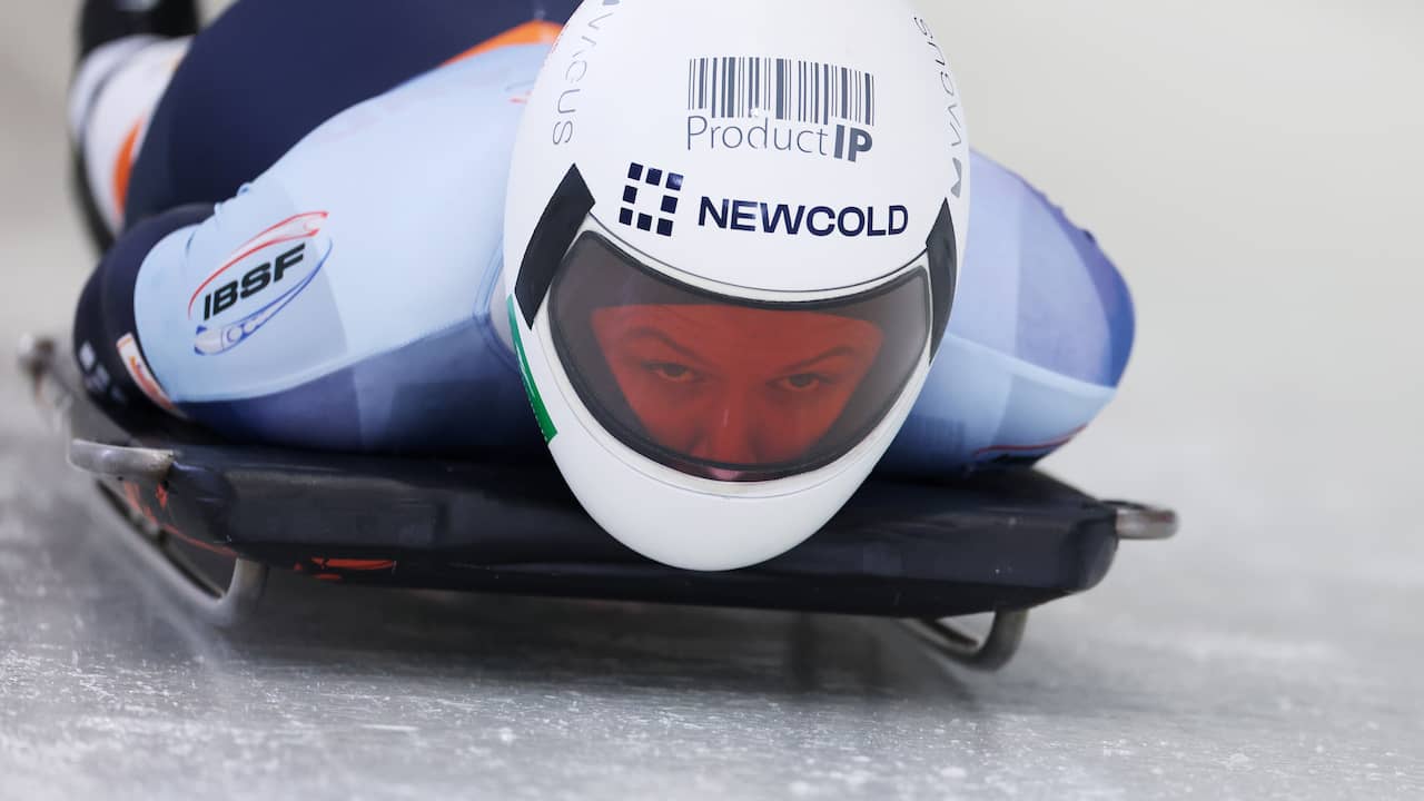 Bos niet in paniek na matige race op olympische skeletonbaan: 'Ben heel tevreden'