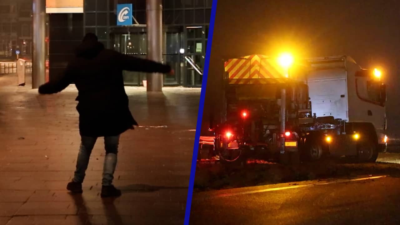 Code rood in de praktijk: glibberen over de stoep en strooiwagen tegen ...