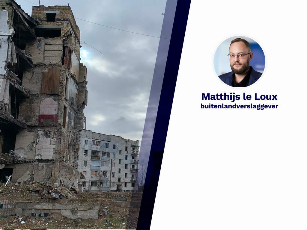 In puin liggend Borodyanka wordt een beetje Boetsja-moe