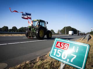 Boerenprotesten op snelweg A59