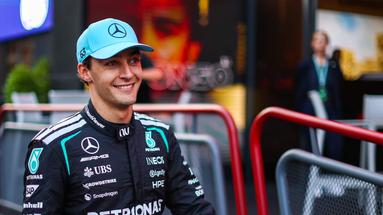 Foto bij Russell in shock door marge in kwalificatie Bakoe, maar vreest Verstappen in race