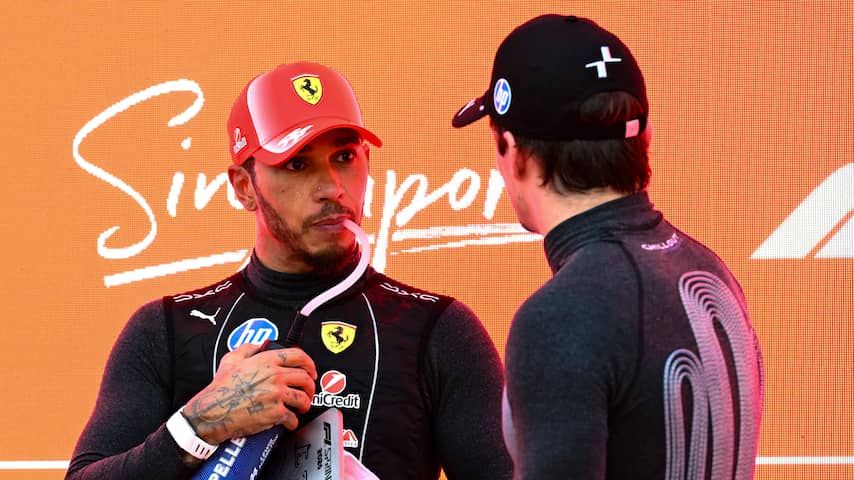 Hamilton wil met Leclerc samenwerken om Verstappen te kloppen in Singapore
