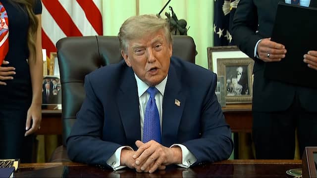 Trump over onderhandelingen met Iran: 'Ze moeten zelf herstelbetalingen doen'