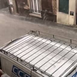 Video | Beelden tonen zwaar onweer in Noord-Frankrijk
