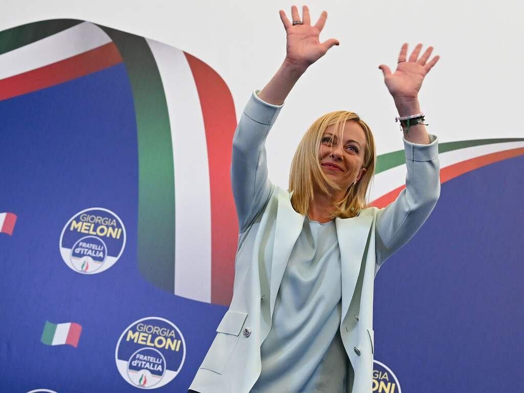 Rechts blok van Giorgia Meloni wint Italiaanse parlementsverkiezingen