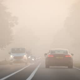 Code geel door dichte mist, extra files door dichte spitsstroken wegens storing