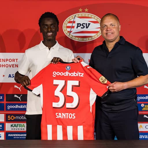 Illustratie bij: PSV begint drukke Deadline Day met komst Sparta-middenvelder Ayoni Santos