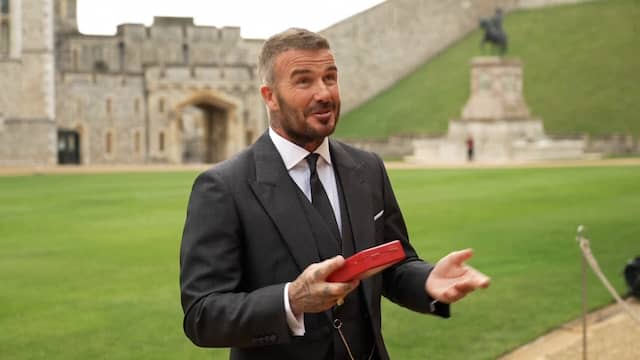 David Beckham geridderd: 'Ik huilde toen ik het hoorde'