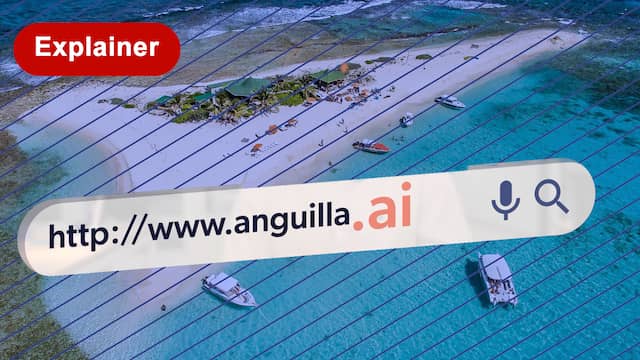 Een Caribisch eiland verdient plots miljoenen met .ai: 'Wat een geluk'