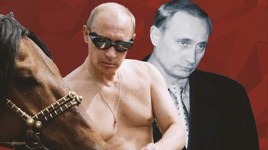 Hoe Poetin 'machoman' werd en al twintig jaar overleeft