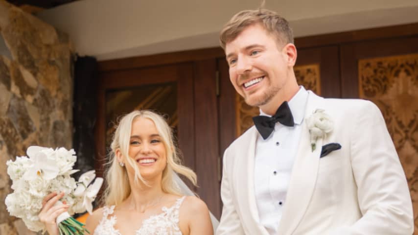 YouTube-ster MrBeast getrouwd met zijn verloofde Thea Booysen