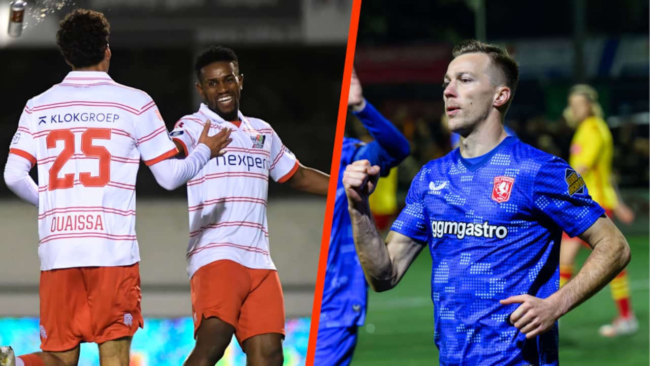 NEC komt goed weg in Rijnsburg, Twente buigt achterstand om bij Rohda Raalte