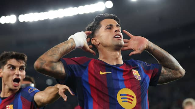 Barça-back Cancelo maakt wereldgoal met schot van afstand