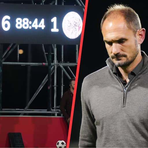 Illustratie bij: Jong Ajax-trainer García kwaad na 6-1-nederlaag in Utrecht: 'Het is beschamend'