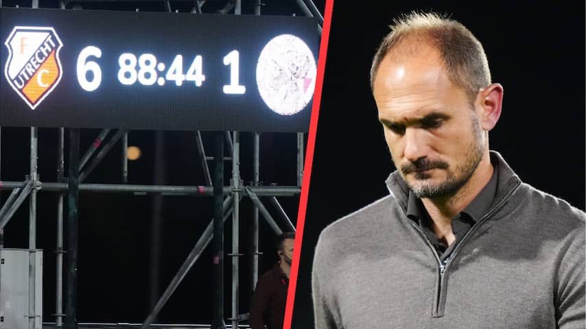 Jong Ajax-trainer García kwaad na 6-1-nederlaag in Utrecht: 'Het is beschamend'