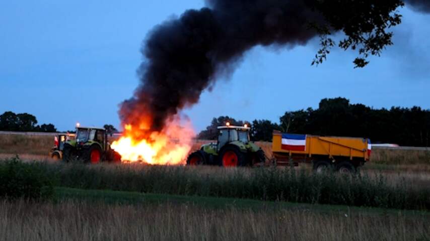 Boeren stichten opnieuw brand langs snelwegen