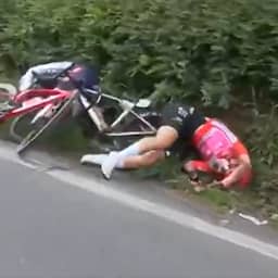 Klassementsleidster Rüegg moet dag na ritzege in Vuelta opgeven door val