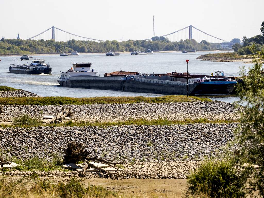 Lage waterstand Rijn