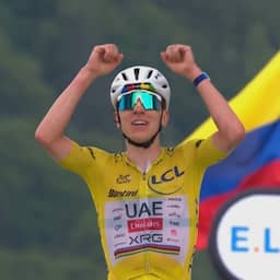 Video | Pogacar soleert naar zege in Tour-etappe door de Vogezen