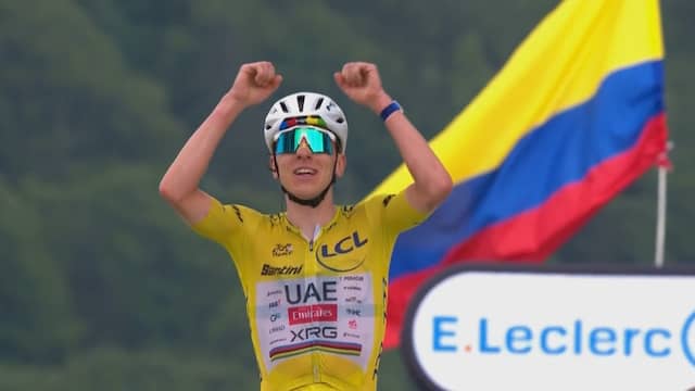 Pogacar soleert naar zege in Tour-etappe door de Vogezen