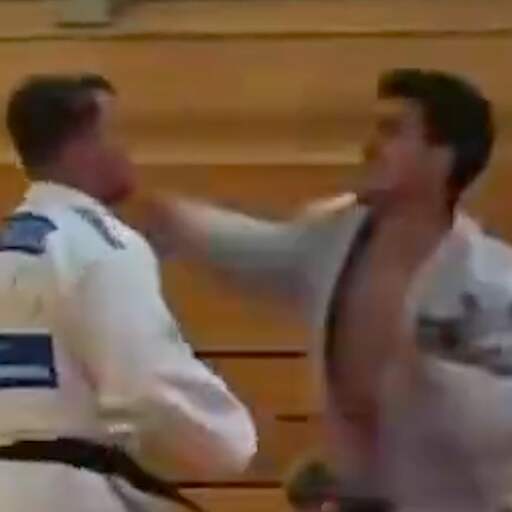 Illustratie bij: Video | Judoër laat zich provoceren en slaat zijn tegenstander gebroken kaak