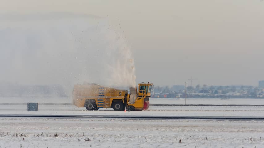 Schiphol sneeuw