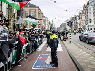 Protest tegen de komst van de Israëlische president in Amsterdam is voorbij