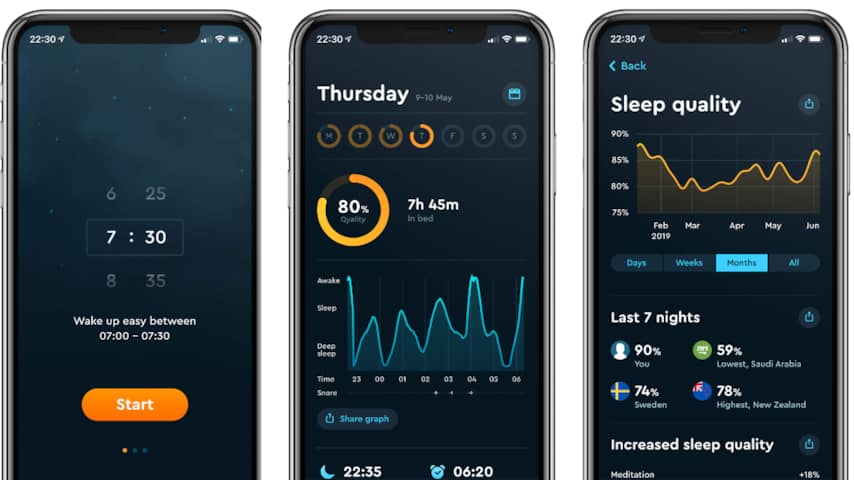 De drie beste apps om je nachtrust mee te registreren De drie beste apps om je nachtrust mee te registreren