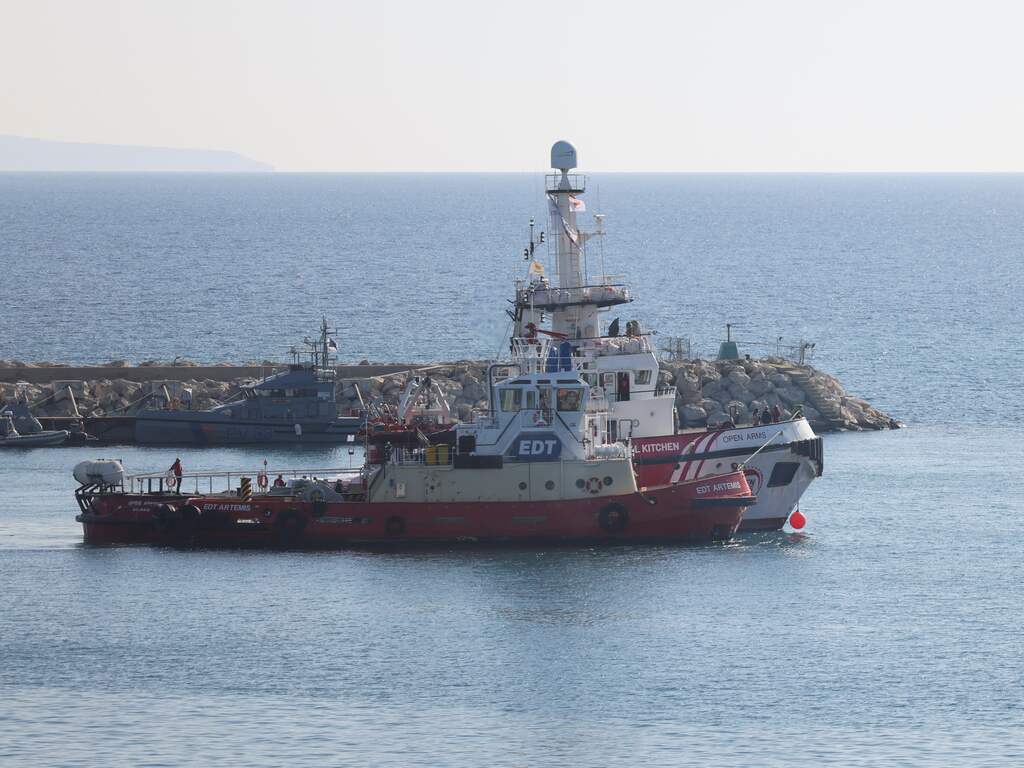 Eerste schip met hulpgoederen vanuit Cyprus vertrokken naar Gaza