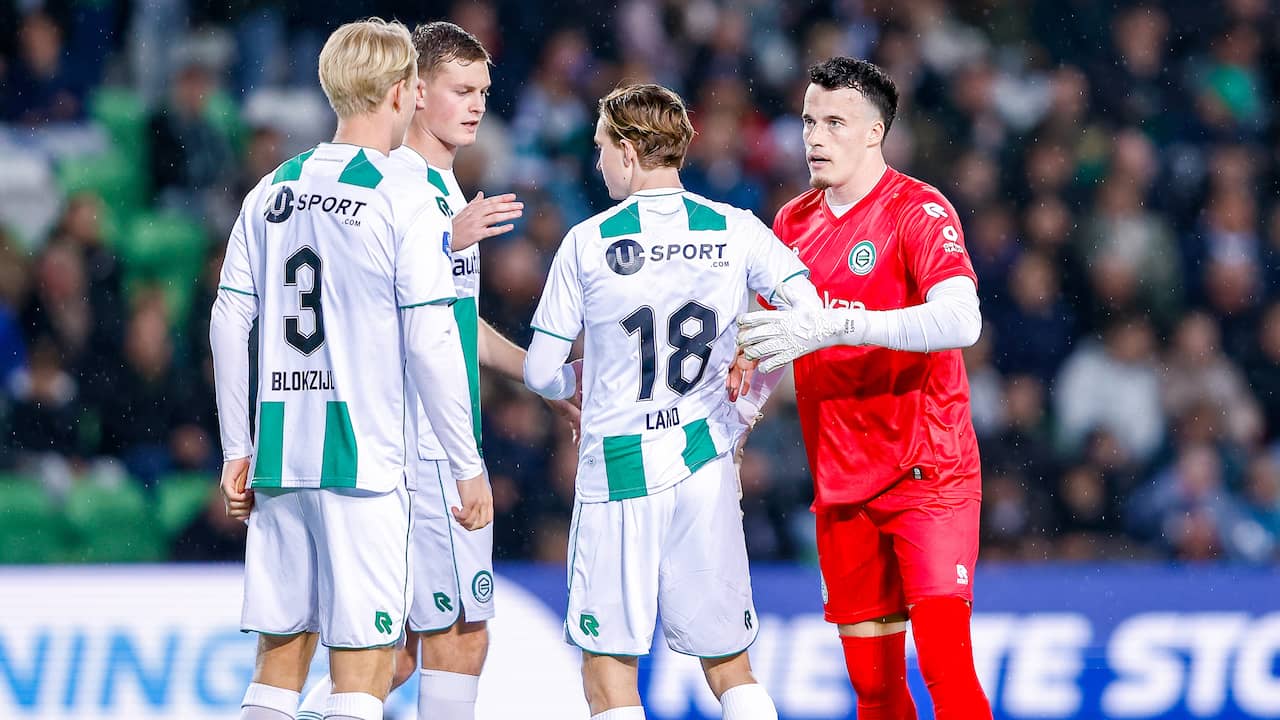 FC Groningen speelt na gedwongen wissel tenue Vaessen gelijk tegen Go Ahead