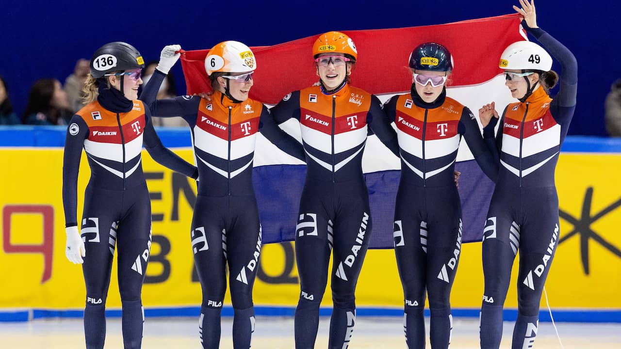 Nederlandse vrouwen pakken alle titels bij WK shorttrack: ook goud op ...