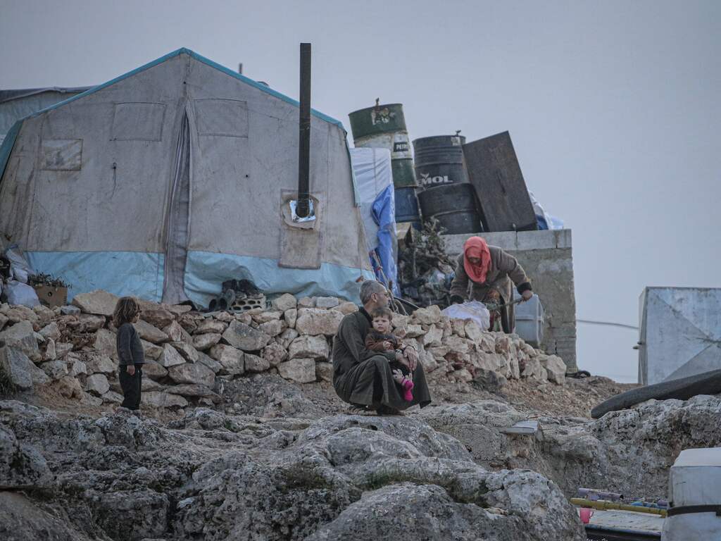 Syrische vluchtelingen in Idlib 2020