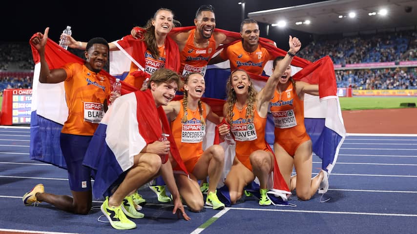 Atletiekicoon Bonevacia krijgt droomafscheid op EK: 'Hebben voor hem gelopen'