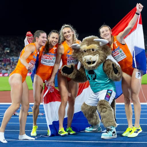 Estafettevrouwen blijven onverslaanbaar in Europa: 'Dit gaat nooit wennen'