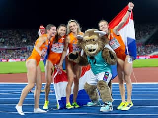 Estafettevrouwen blijven onverslaanbaar in Europa: 'Dit gaat nooit wennen'