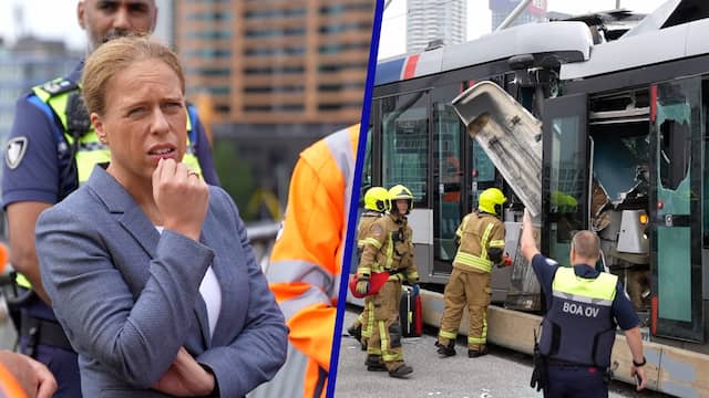 Schouten na trambotsing in Rotterdam: 'Enorme klap geweest'