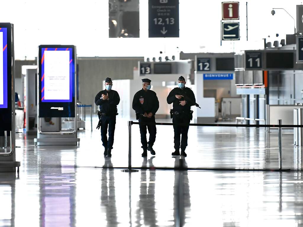 Franse politie op luchthaven