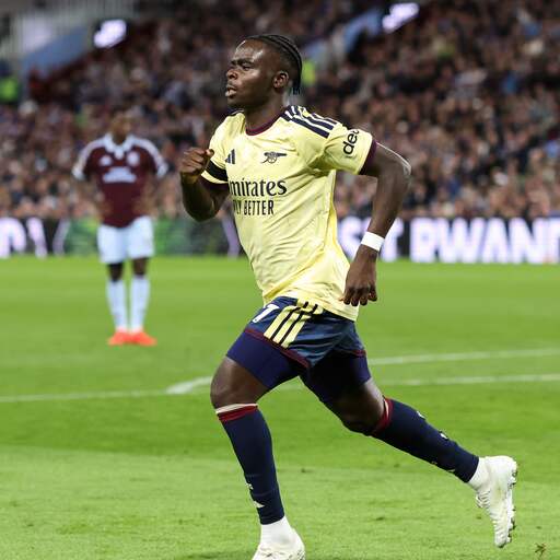 Illustratie bij: Arsenal behoudt perfecte score in Premier League met nipte zege op Aston Villa