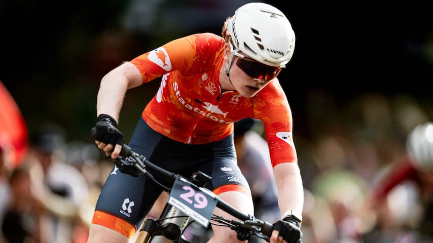 Pieterse achtste in sprintrace WK mountainbike: 'Reed achteruit in tweede deel'