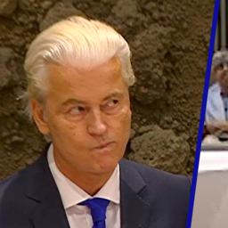 Video | Pro-Palestijnse demonstranten schreeuwen door Wilders vanaf tribune