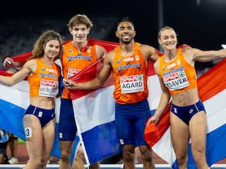 Klaver helpt estafetteploeg aan EK-brons en staat met vriend Agard op podium