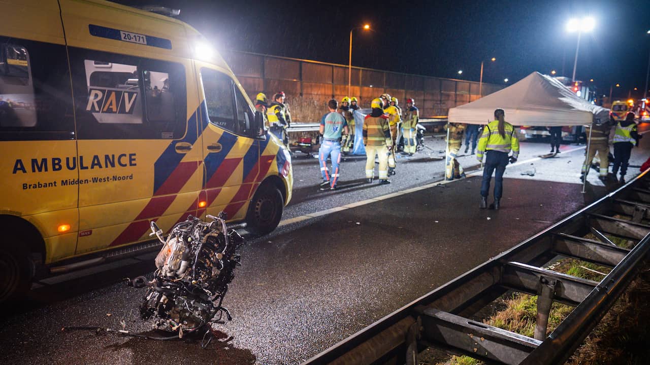 Tweede dodelijke slachtoffer na ongeluk met spookrijder op A59 bij Waalwijk