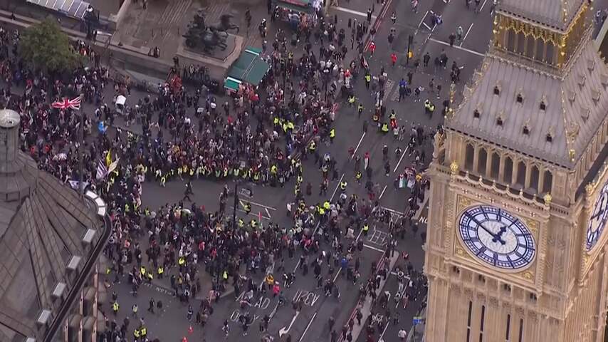 Gazademonstraties in Europa: mars in Londen, onrust in Berlijn